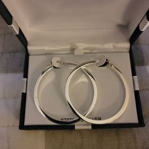 2 inch Sterling Silver Hoops BNWT